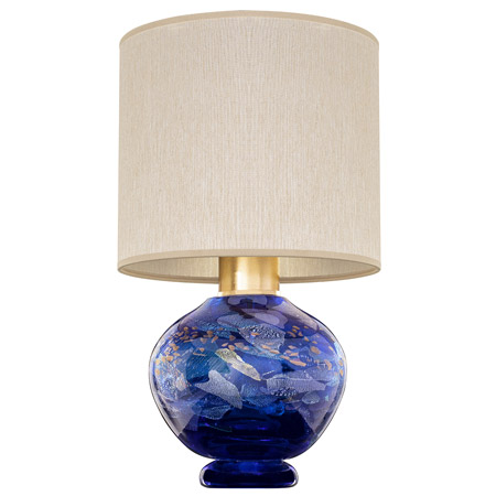Fine Art Handcrafted Lighting 899910-42 SoBe Blue Dichro Collage Table Lamp