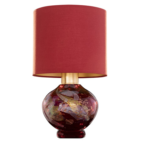 Fine Art Handcrafted Lighting 899910-55 SoBe Red Dichro Collage Table Lamp