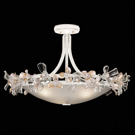 Fine Art Handcrafted Lighting 915540-3 Crystal Azu Semi Flush Mount Ceiling Light