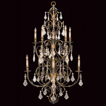 Fine Art Handcrafted Lighting 180940 Crystal Verona Tall Chandelier