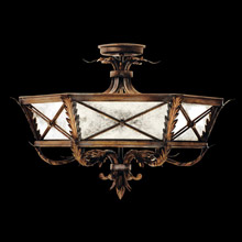 Fine Art Handcrafted Lighting 562240 Newport Mirrored Semi Flush Mount Ceiling Fixture