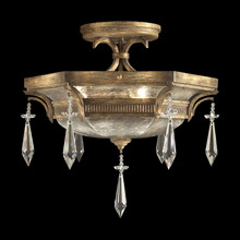 Fine Art Handcrafted Lighting 569840 Monte Carlo Crystal Semi Flush Mount Ceiling Fixture
