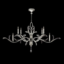 Fine Art Handcrafted Lighting 700840-4 Crystal Beveled Arcs 6 Light Oval Chandelier