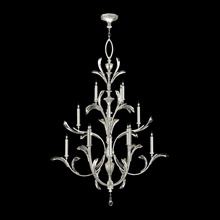 Fine Art Handcrafted Lighting 702040-4 Crystal Beveled Arcs 16 Light Tall Chandelier