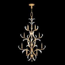 Fine Art Handcrafted Lighting 704040-3 Crystal Beveled Arcs 16 Light Tall Chandelier