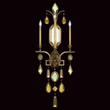 Fine Art Handcrafted Lighting 710450-1 Crystal Encased Gems Wall Sconce
