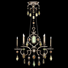 Fine Art Handcrafted Lighting 725940-1 Crystal Encased Gems Oval Chandelier