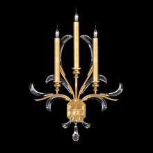 Fine Art Handcrafted Lighting 738550-3 Crystal Beveled Arcs Wall Sconce