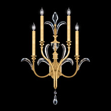 Fine Art Handcrafted Lighting 738650-3 Crystal Beveled Arcs Wall Sconce