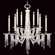 Fine Art Handcrafted Lighting 748840 Crystal Cascades Ten Light Chandelier