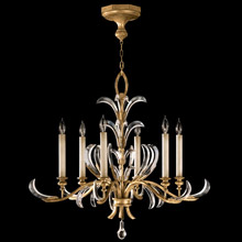 Fine Art Handcrafted Lighting 762640 Crystal Beveled Arcs Gold Chandelier