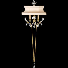 Fine Art Handcrafted Lighting 768450 Crystal Beveled Arcs Gold Tall Wall Sconce