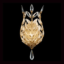 Fine Art Handcrafted Lighting 773950 Crystal Crystal Laurel Gold Wall Sconce