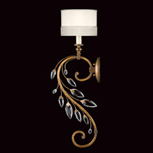 Fine Art Handcrafted Lighting 774850 Crystal Crystal Laurel Gold Wall Sconce