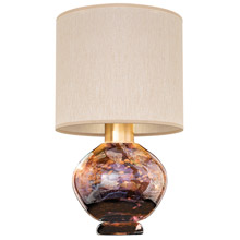 Fine Art Handcrafted Lighting 899910-72 SoBe Amber Dichro Collage Table Lamp