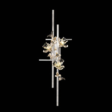 Fine Art Handcrafted Lighting 919250-1 Crystal Azu 44" Tall Left Facing Wall Sconce