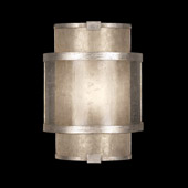 Contemporary Singapore Moderne Silver Wall Sconce - Fine Art Handcrafted Lighting 590550-2
