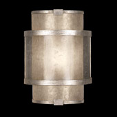 Contemporary Singapore Moderne Silver ADA Wall Sconce - Fine Art Handcrafted Lighting 618050-2