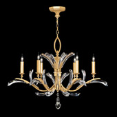 Crystal Beveled Arcs 6 Light Chandelier - Fine Art Handcrafted Lighting 702440-3