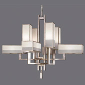 Contemporary Perspectives Silver Chandelier - Fine Art Handcrafted Lighting 733840-2