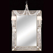 Crystal Cascades Mirror With Lights - Fine Art Handcrafted Lighting 751255