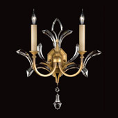 Crystal Beveled Arcs Gold Wall Sconce - Fine Art Handcrafted Lighting 761350