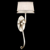 Contemporary Allegretto Silver Wall Sconce - Fine Art Handcrafted Lighting 784650