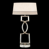 Contemporary Allegretto Silver Table Lamp - Fine Art Handcrafted Lighting 785010