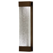 Transitional Crystal Bakehouse Indoor/Outdoor ADA Wall Sconce - Fine Art Handcrafted Lighting 811150-13