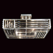Contemporary Crystal Enchantment Semi-Flush Mount Ceiling Fixture - Fine Art Handcrafted Lighting 811640