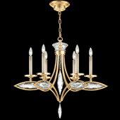 Crystal Marquise Six Light Chandelier - Fine Art Handcrafted Lighting 843540-22