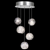 Contemporary Natural Inspirations 12" Round Multi Pendant Fixture - Fine Art Handcrafted Lighting 852440-106L
