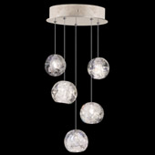 Contemporary Natural Inspirations 12" Round Multi Pendant Fixture - Fine Art Handcrafted Lighting 852440-206L