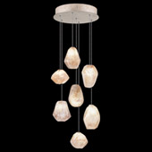 Contemporary Natural Inspirations 14" Round Multi Pendant Fixture - Fine Art Handcrafted Lighting 852640-14L