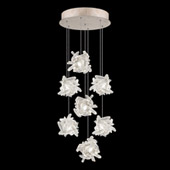 Contemporary Natural Inspirations 14" Round Multi Pendant Fixture - Fine Art Handcrafted Lighting 852640-202L
