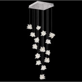 Contemporary Natural Inspirations 19" Square Multi Pendant Fixture - Fine Art Handcrafted Lighting 853040-102L
