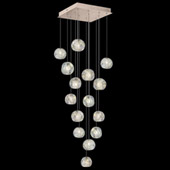 Contemporary Natural Inspirations 19" Square Multi Pendant Fixture - Fine Art Handcrafted Lighting 853040-206L