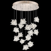 Contemporary Natural Inspirations 21" Round Multi Pendant Fixture - Fine Art Handcrafted Lighting 853140-202L