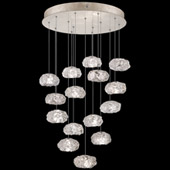 Contemporary Natural Inspirations 21" Round Multi Pendant Fixture - Fine Art Handcrafted Lighting 853140-21L