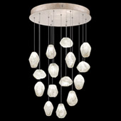 Contemporary Natural Inspirations 21" Round Multi Pendant Fixture - Fine Art Handcrafted Lighting 853140-23L