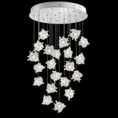 Contemporary Natural Inspirations 24" Round Multi Pendant Fixture - Fine Art Handcrafted Lighting 853240-102L