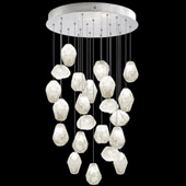 Contemporary Natural Inspirations 24" Round Multi Pendant Fixture - Fine Art Handcrafted Lighting 853240-13L