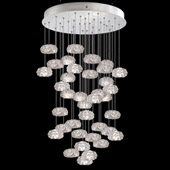 Contemporary Natural Inspirations 34" Round Multi Pendant Fixture - Fine Art Handcrafted Lighting 853440-11L