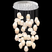Contemporary Natural Inspirations 34" Round Multi Pendant Fixture - Fine Art Handcrafted Lighting 853440-14L