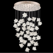 Contemporary Natural Inspirations 34" Round Multi Pendant Fixture - Fine Art Handcrafted Lighting 853440-202L