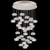 Contemporary Natural Inspirations 34" Round Multi Pendant Fixture - Fine Art Handcrafted Lighting 853440-21L