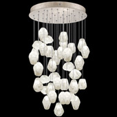 Contemporary Natural Inspirations 34" Round Multi Pendant Fixture - Fine Art Handcrafted Lighting 853440-23L