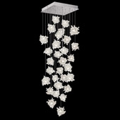 Contemporary Natural Inspirations 30" Square Multi Pendant Fixture - Fine Art Handcrafted Lighting 853540-102L