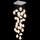 Contemporary Natural Inspirations 30" Square Multi Pendant Fixture - Fine Art Handcrafted Lighting 853540-14L