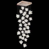 Contemporary Natural Inspirations 30" Square Multi Pendant Fixture - Fine Art Handcrafted Lighting 853540-202L